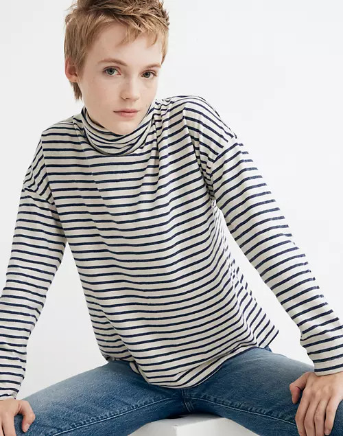 Rivet & Thread Turtleneck Tee in Stripe | Madewell