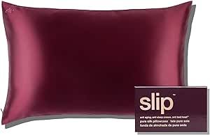 Slip Silk Queen Pillowcase, Plum (20" x 30") - 100% Pure 22 Momme Mulberry Silk Pillowcase - Anti... | Amazon (US)