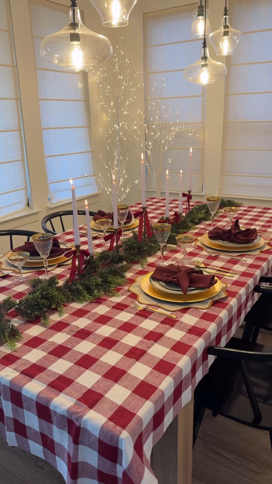 Christmas tablescape idea

#LTKSeasonal #LTKHoliday #LTKHome