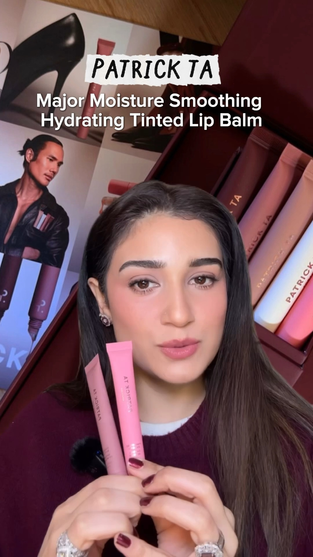 The Patrick Ta Major Moisture Smoothing Hydrating Tinted Lip Balm is THAT girl.

Deeply hydrating, visibly smooths lip lines, and gives the prettiest sheer tint without feeling sticky.
I’m wearing Pink Salted Caramel and it’s 
my favorite on me. It enhances the natural pinkness of my lips so beautifully.

Perfect for everyday, no makeup makeup, or layered with a lip liner 💋

#patrickta #patricktabeauty #tintedlipbalm #zahrasami #dmvmakeupartist 

#LTKBeauty