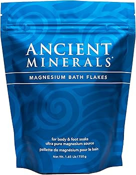 Ancient Minerals Magnesium Bath Flakes of Pure Genuine Zechstein Chloride - Resealable Magnesium ... | Amazon (US)