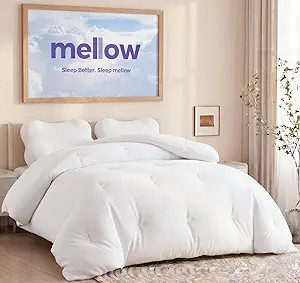 Marshmellow Comforter Full/Queen - Extra Fluffy Double-Stuffed Down Alternative Duvet Insert, All... | Amazon (US)