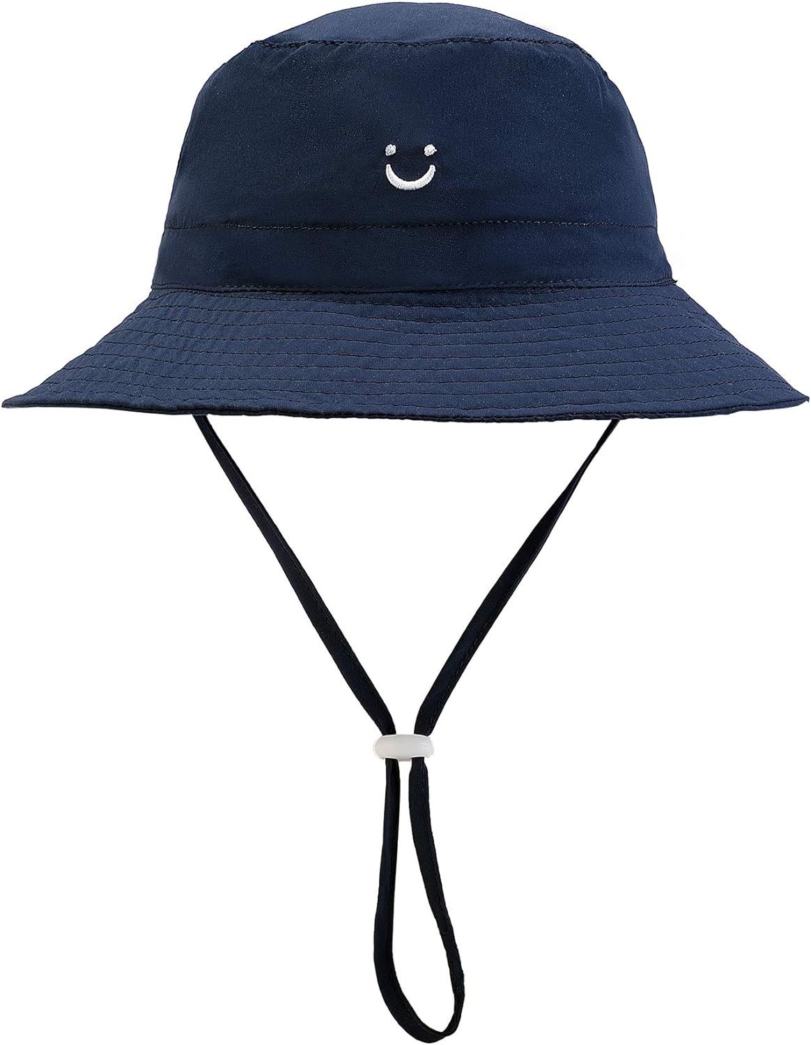 Baby Sun Hat Smile Face UPF 50+ Sun Protection Toddler Summer Cap Adjustable Beach Swim Bucket fo... | Amazon (US)