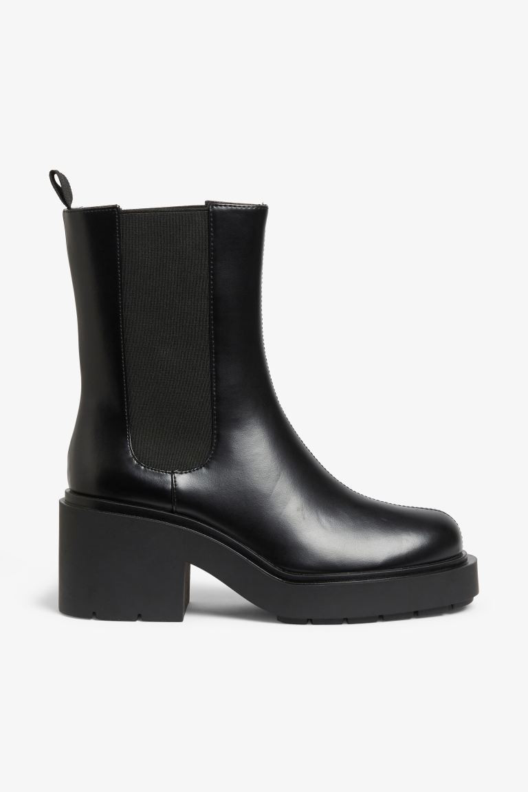 Klobige Chelsea-Stiefel mit Absatz | H&M (DE, AT, CH, NL, FI)