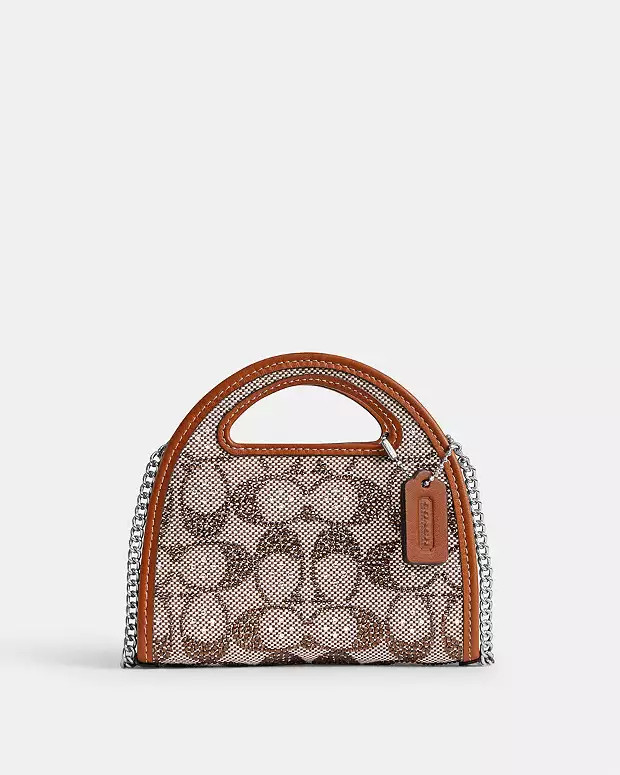 Top Handle Card Case In Crystal Signature Jacquard | Coach (US)