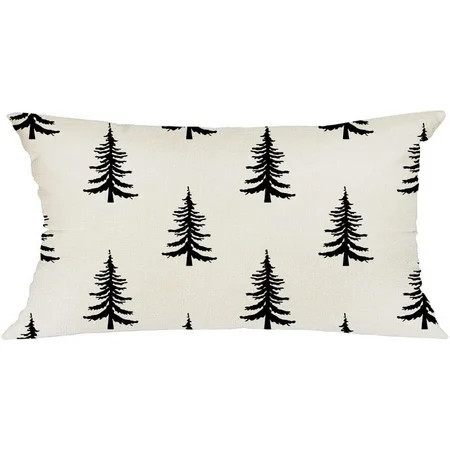 Christmas Pillow Cover 12x20 for Christmas Decorations Chirstmas Tree Lumbar Pillow Cover Winter Holiday Xmas Throw Pillows Christmas Farmhouse Decor for Couch | Walmart (US)