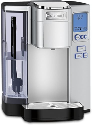 Cuisinart Coffee Maker, Single Serve 72-Ounce Reservoir Pod Coffee Machine, Programmable Brewing & Hot Water Dispenser, 5 Cup-Size Settings, Stainless Steel, SS-10P1, Silver | Amazon (US)