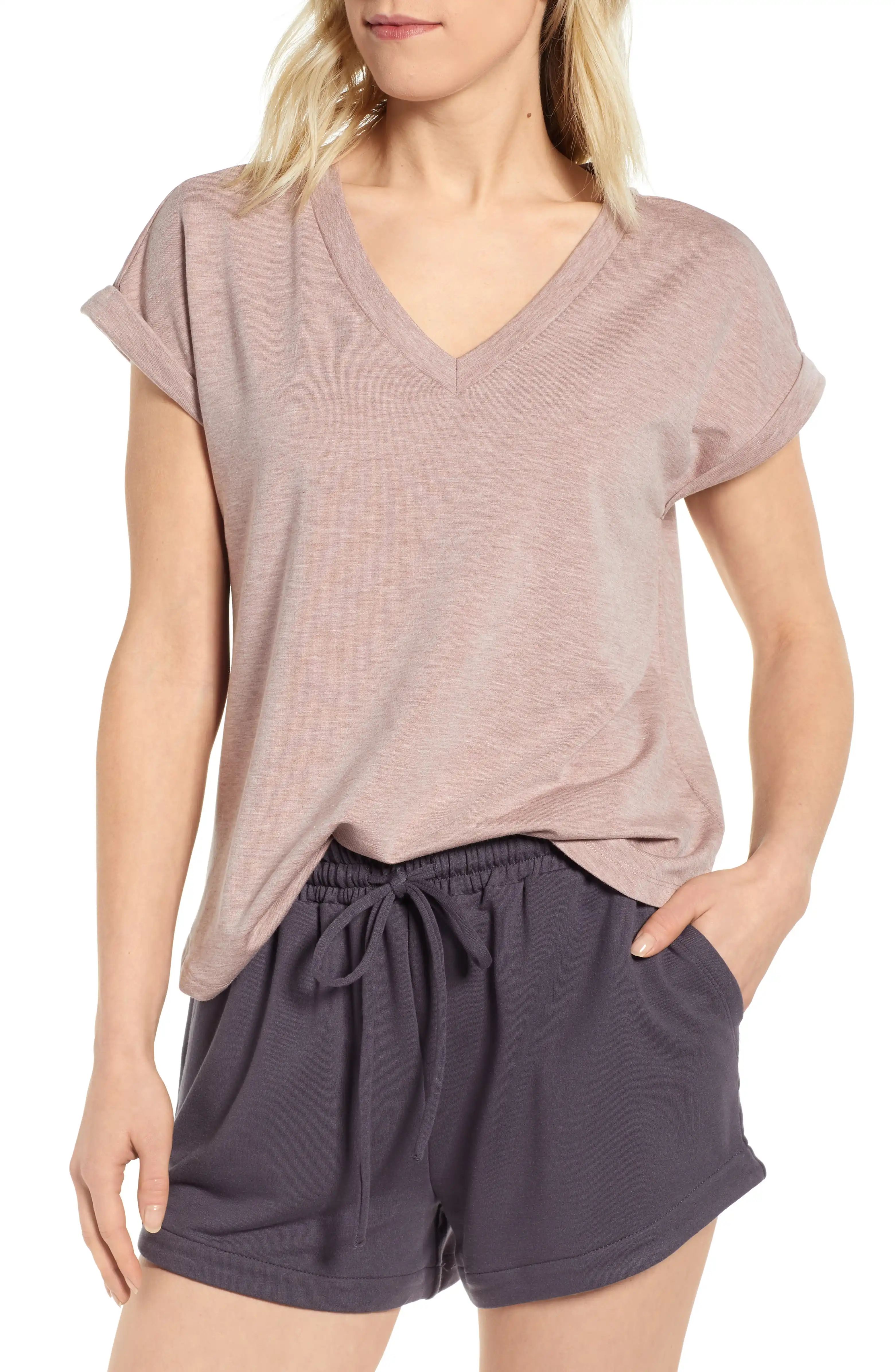 V-Neck French Terry Top | Nordstrom