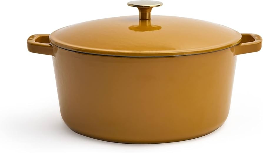 Milo by Kana 5.5-quart Enameled Cast Iron Dutch Oven with Lid | Premium Casserole Cooking Pot | E... | Amazon (US)