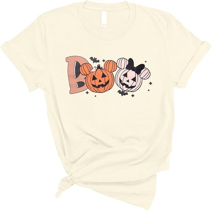 Halloween Party Shirt Woman Magical Halloween Shirts Boo Tshirt Pumpkin Print Tees Casual Vacatio... | Amazon (US)