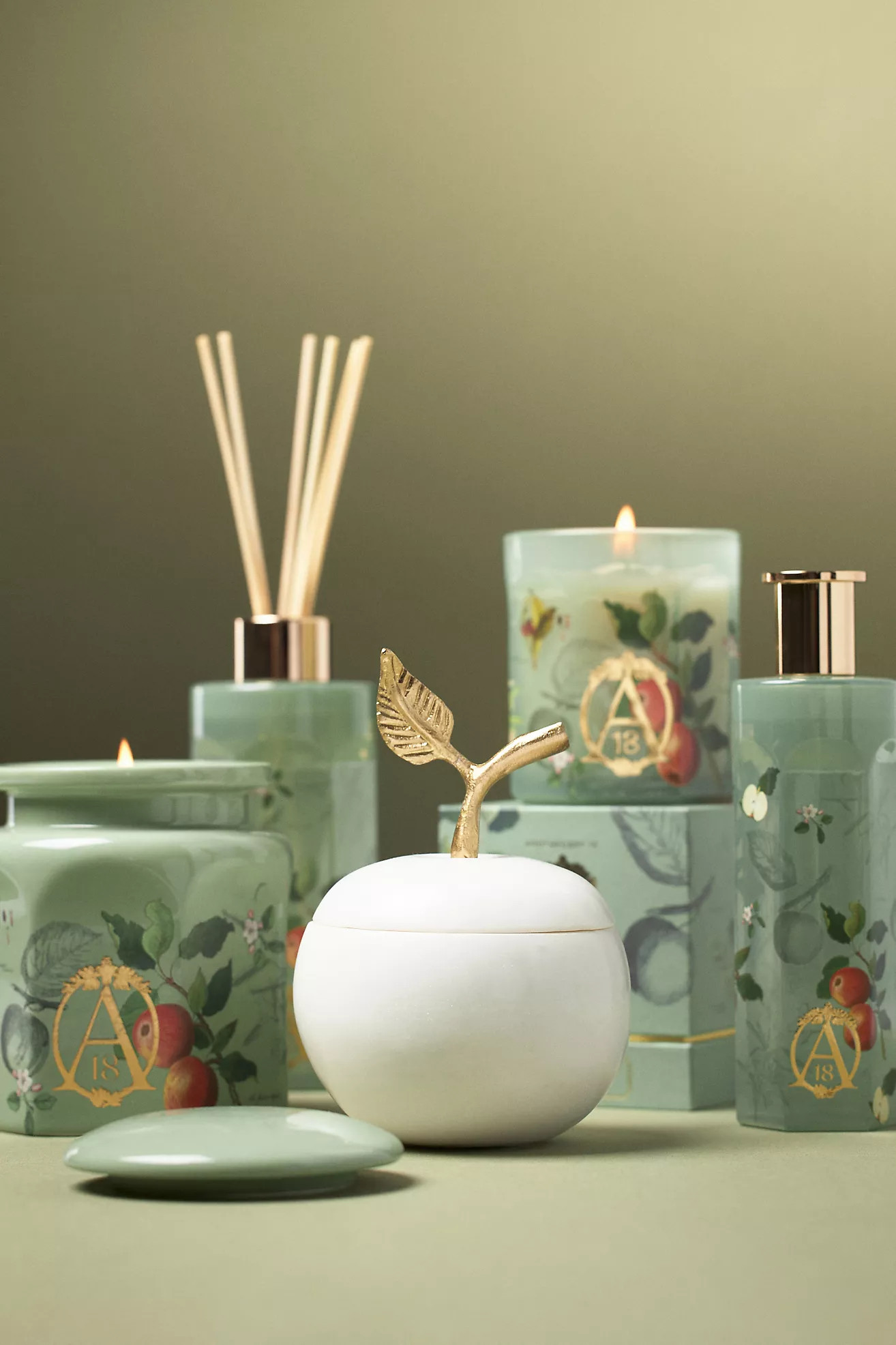Apothecary 18 Spice Orchard Woods Boxed Glass Candle | Anthropologie (US)