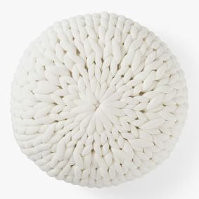 Round Chunky Knit Pillow | Pottery Barn Teen