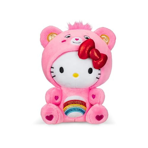 Care Bears Hello Kitty Dressed As Cheer Bear 8" Fun-Size Plush - Soft, Huggable Bestie! – Good for Girls and Boys, Employees, Collectors, Ages 4+ | Amazon (US)