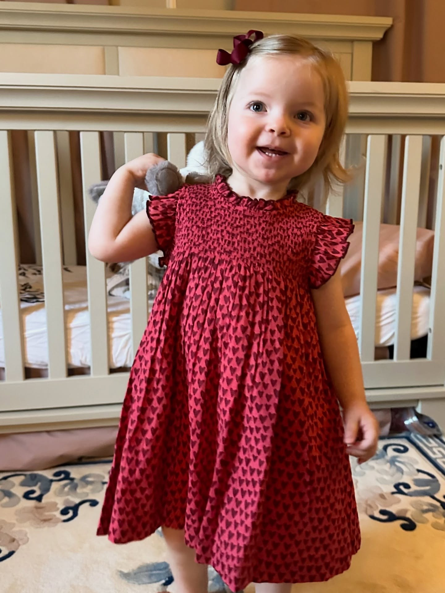 Addison’s #ootd • A little @pinkchickenny dress to celebrate love and some outtakes that were too good to not share. ♥️