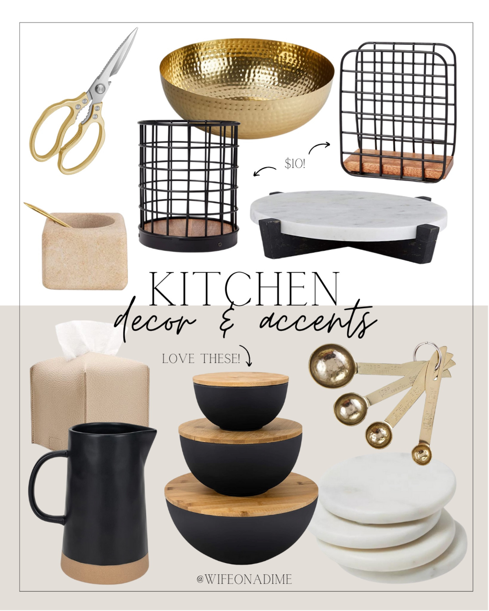 Kitchen decor & accents I’m loving right now! All of these are such an easy way to upgrade your current kitchen vibe!

kitchen, kitchen decor, kitchen accents, kitchen favorites, kitchen finds, kitchen must haves, kitchen staples, target, target home, target kitchen, target finds, Amazon, Amazon kitchen, Amazon finds, Kleenex box cover, tissue box cover, salad bowl set, measuring spoons, decorative bowl, gold bowl, serving bowl, pitcher, kitchen scissors, salt pot, salt storage, coasters, marble coasters, napkin holders, utensil holders, marble tray, tray stand, tray holder, marble decor, marble, gold decor, black decor, neutral decor, modern decor, modern kitchen 

#LTKhome #LTKFind #LTKunder100