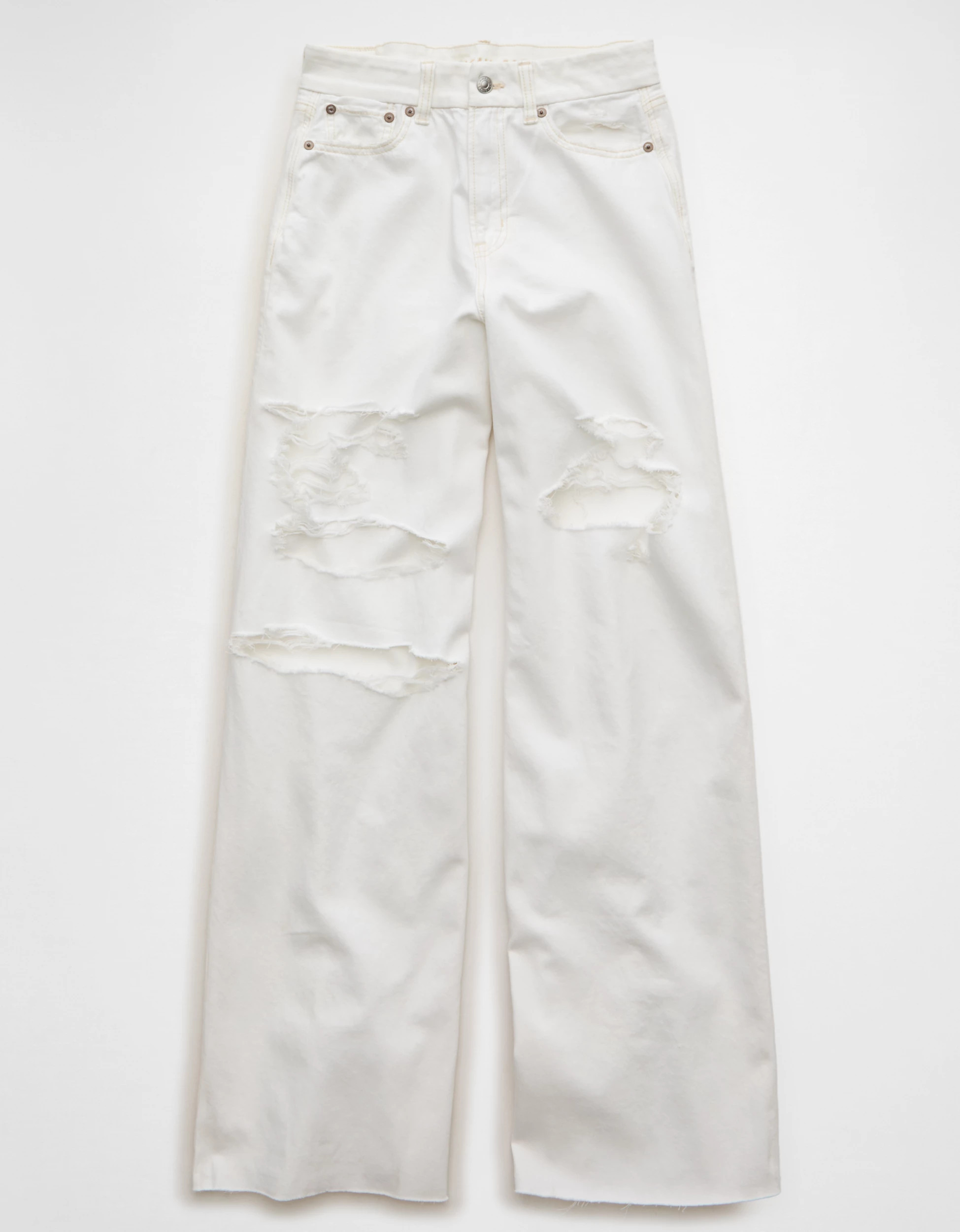 AE Curvy Super High-Waisted Baggy Wide-Leg Jean | American Eagle Outfitters (US & CA)