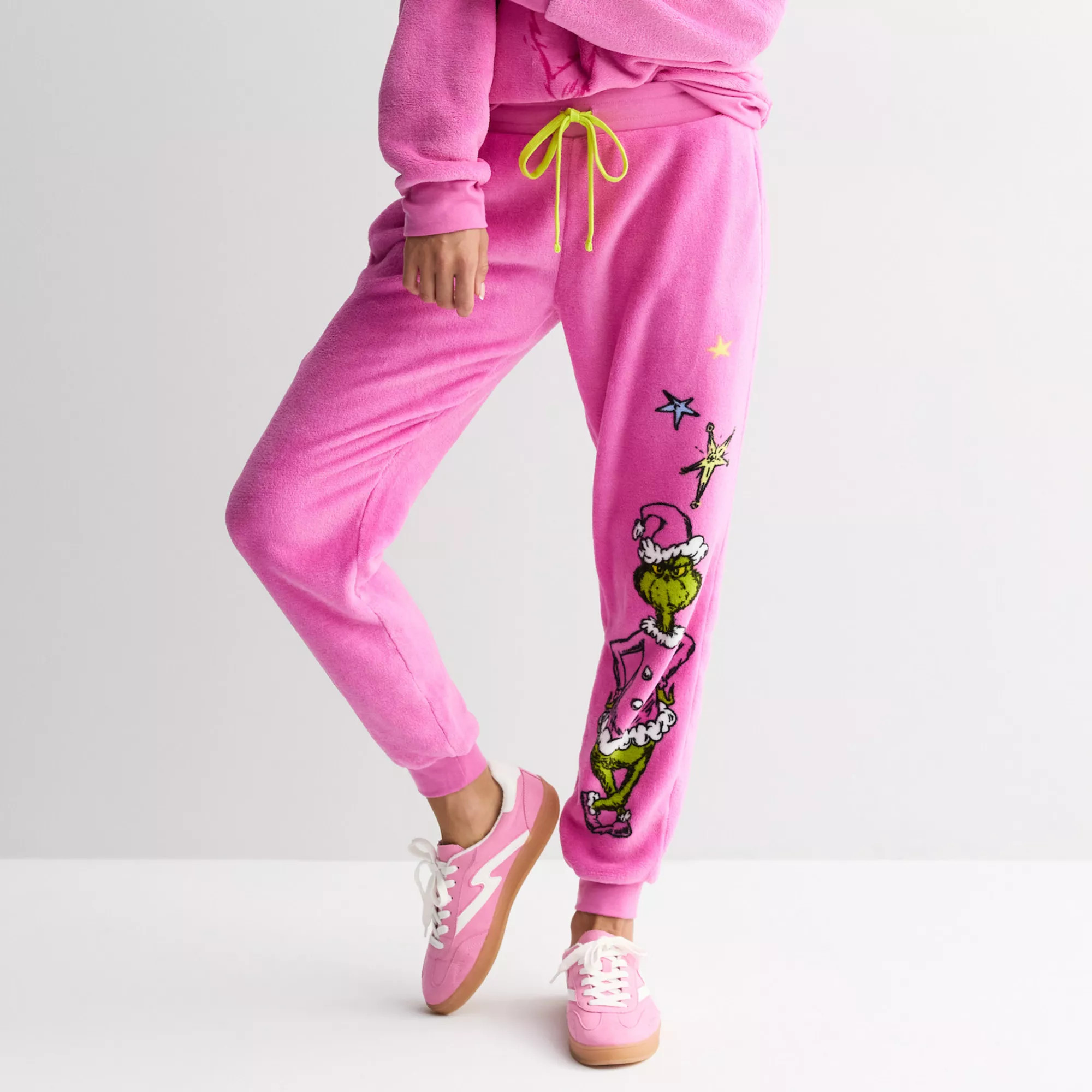 Juniors' Grinch Graphic Woobie Joggers | Kohl's