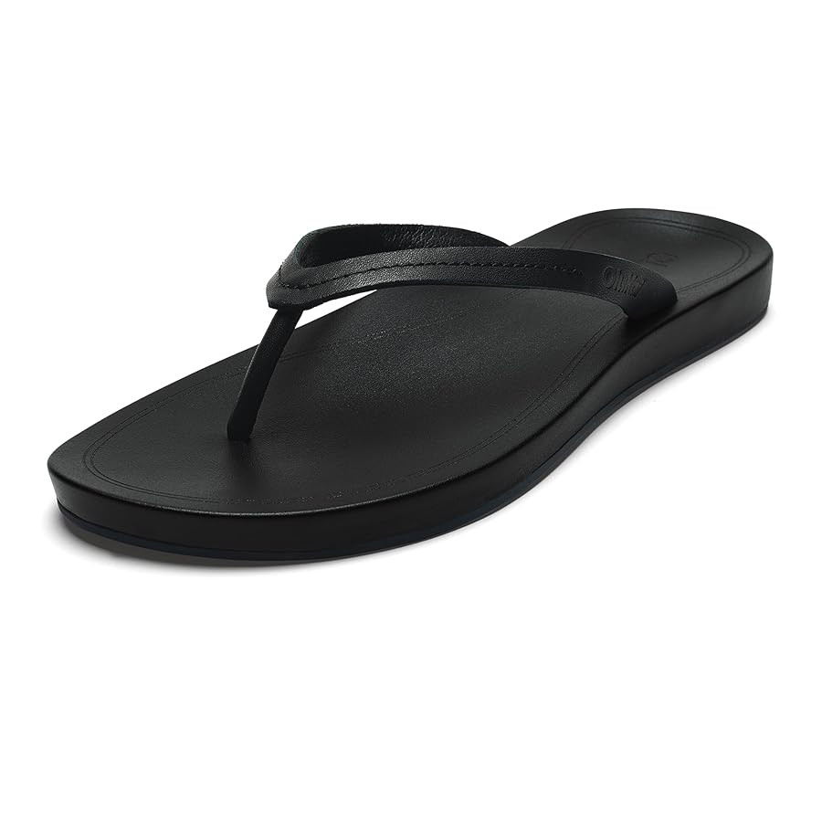 OLUKAI Lalahi Women's Leather Beach Sandals, Casual Everyday Flip Flop, Lightweight & Supportive ... | Amazon (US)