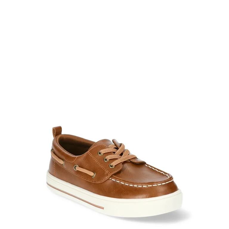 Wonder Nation Little & Big Boys Casual Boat Shoe - Walmart.com | Walmart (US)