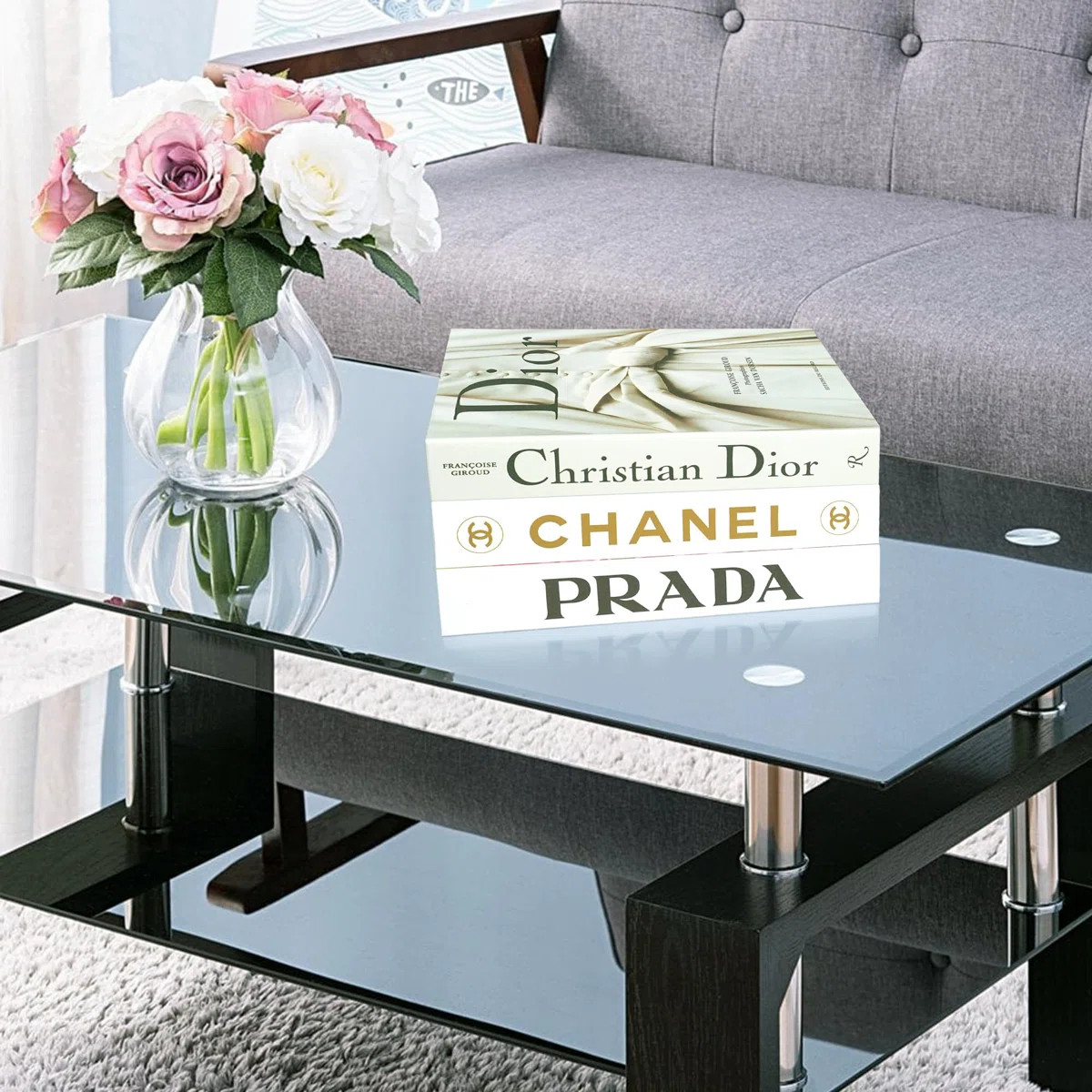 3-Piece Luxury Faux Book Set - Vintage Look Decor Books For Coffee Table, Home Office, Shelf - Pe... | Wayfair North America