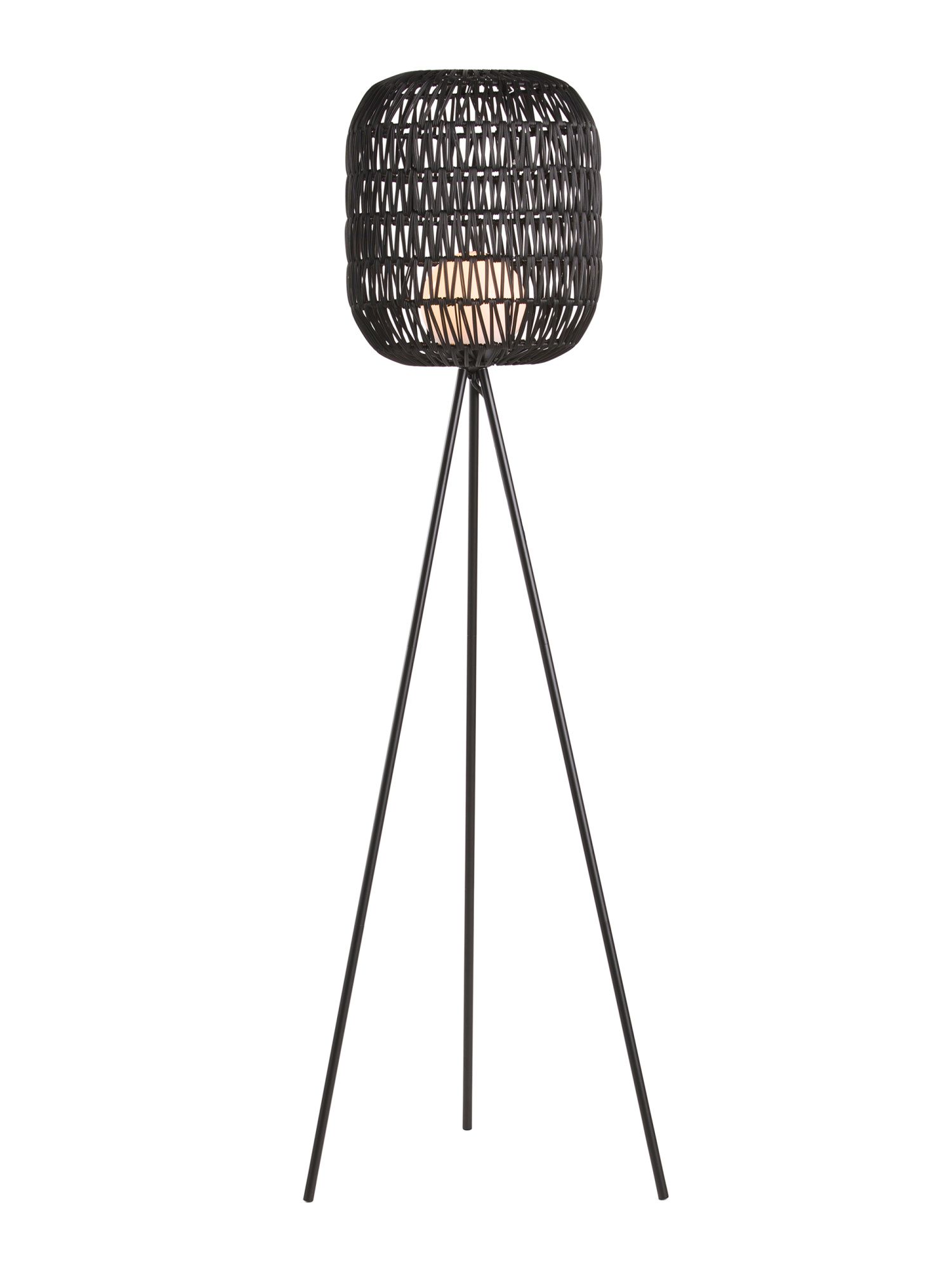 Outdoor Rattan Tripod Floor Lamp | TJ Maxx
