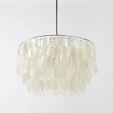 Capiz Round Chandelier (24") | West Elm | West Elm (US)