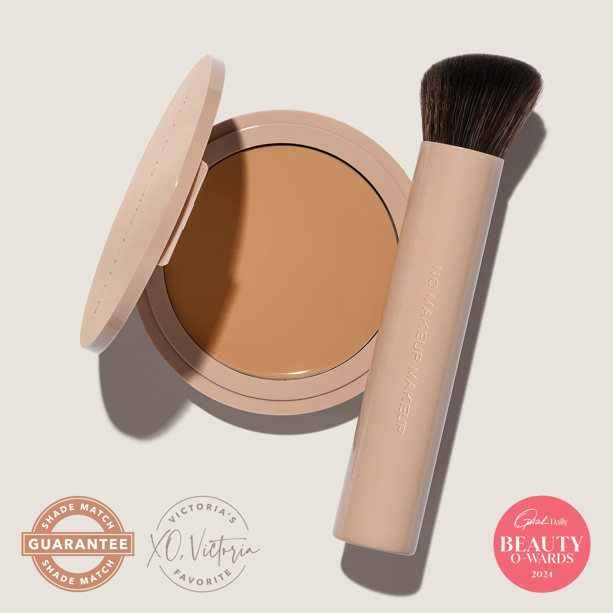 No Makeup Makeup\u00ae Foundation + Brush Duo - Natural - NoMakeupMakeup | No Makeup Makeup