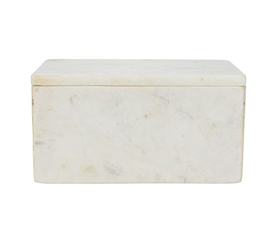 Marble Box Storage Container with Lid | Pottery Barn (US)