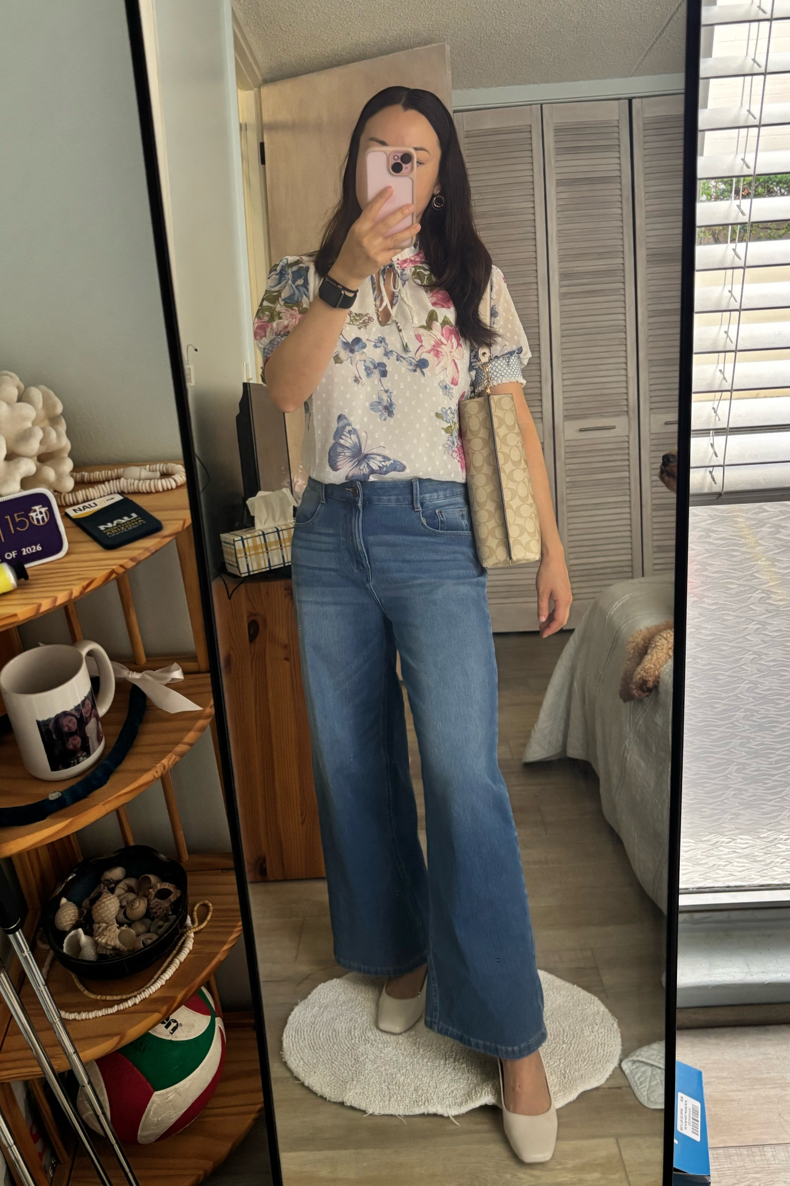 Daytime look that I wore to church on Sunday.  It’s a nice outfit to wear to lunch with friends or even as a casual work look.  

These jeans from Halara and so comfortable!  They are stretchy and lightweight.  

Could not find the exact matches on their site but the top and shoes I got from TJ Maxx and scored a great deal on them.  

#LTKStyleTip #LTKWorkwear #LTKFindsUnder50