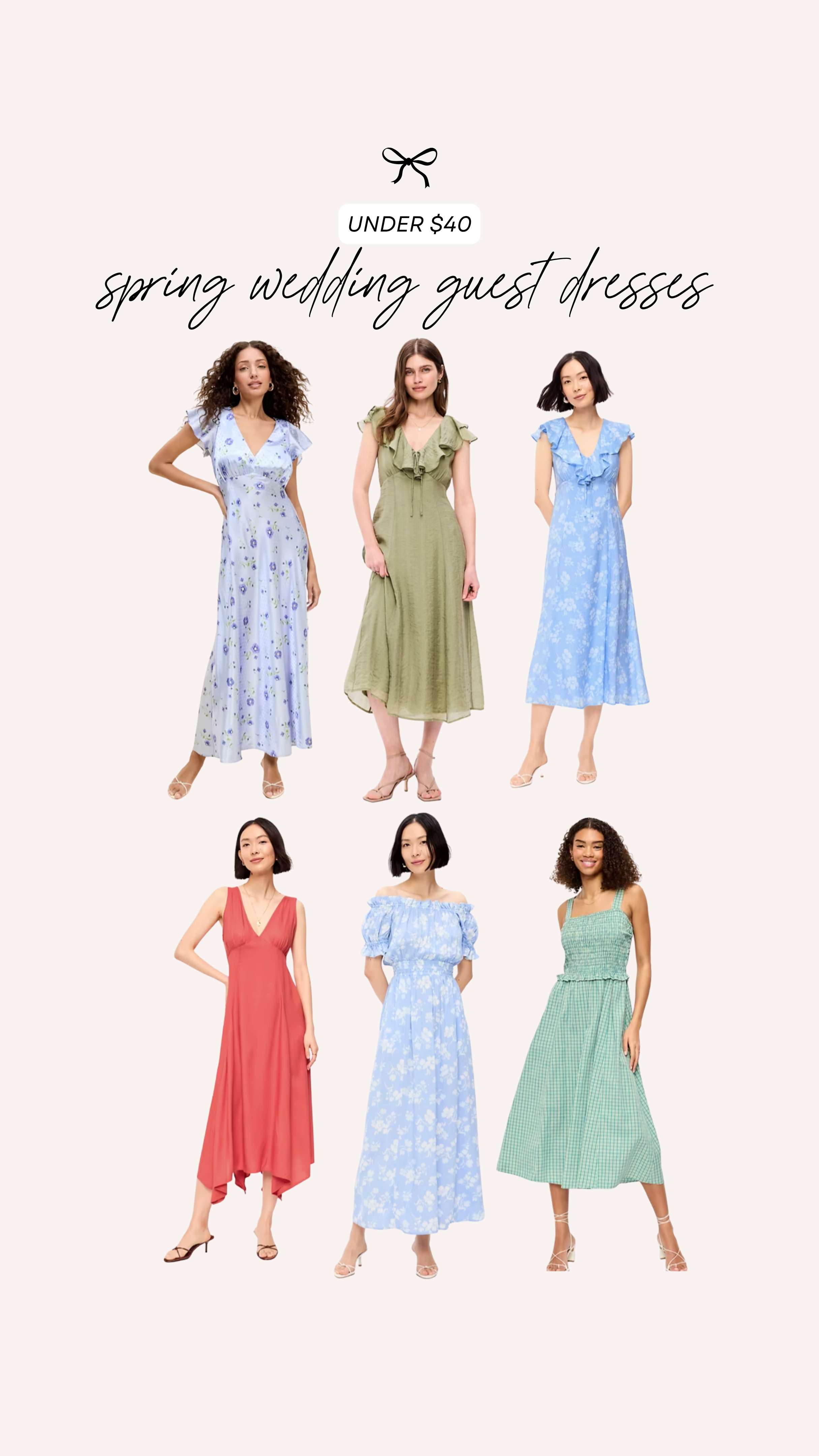 Affordable summer wedding guest dresses under $40!

affordable dresses, wedding guest outfits, dresses under $40 

 #LTKmomlife #LTKWedding