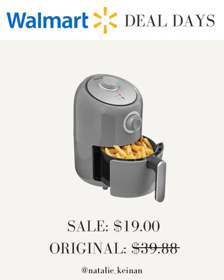 Walmart deal days! Air fryer on sale! Sale alert. Walmart deals. Kitchen essentials. Walmart find under $20! Holiday gift 

#LTKsalealert #LTKunder50 #LTKHoliday