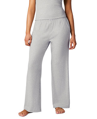 GAP Women's Ribbed Mid-Rise Lounge Pajama Pants - Macy's | Macy's