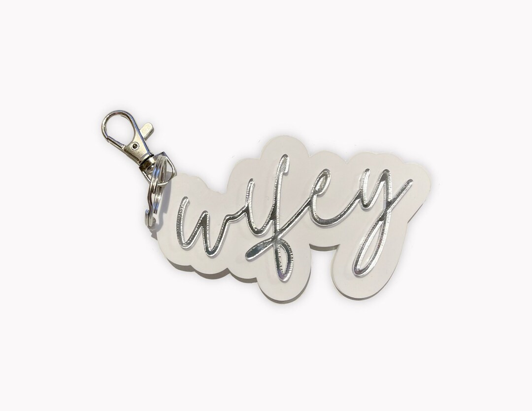 Acrylic Keychains. Bachelorette Party Favors. Wifey Keychains. - Etsy | Etsy (US)