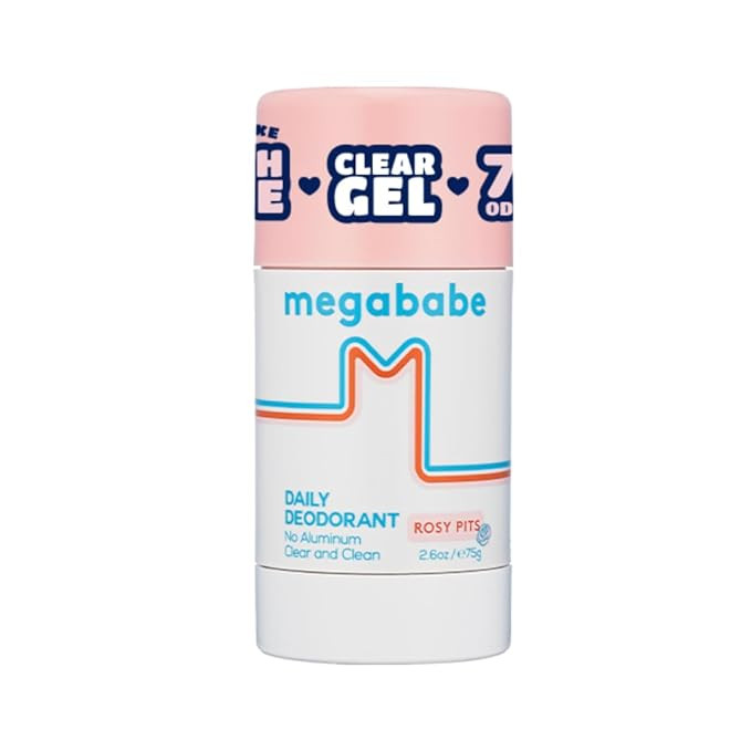 Megababe Daily Deodorant - Rosy Pits with 72 hour Odor Protection | Aluminum-Free, Clear & Clean ... | Amazon (US)