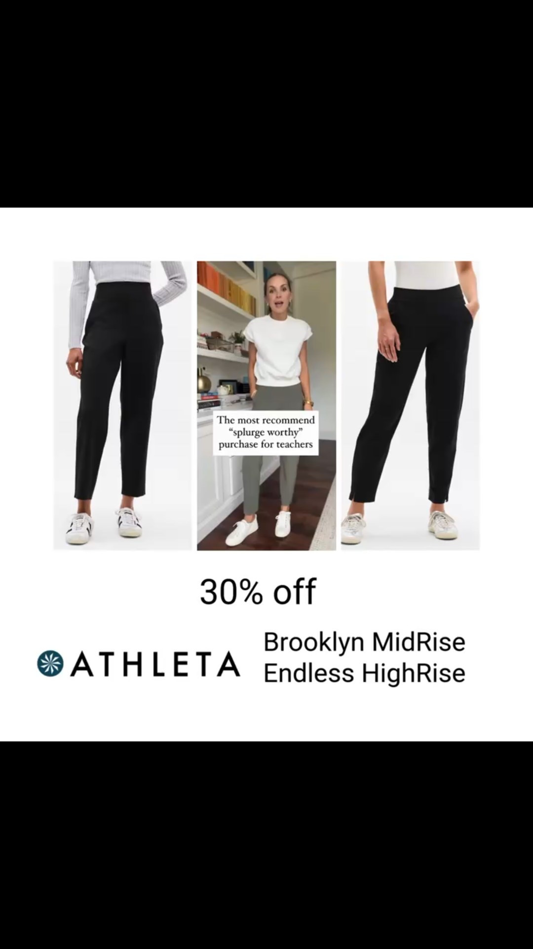 @athleta 30% off best teacher pant! Comes in multiple colors in reg, tall and petite! 

#LTKSaleAlert #LTKWorkwear #LTKootd