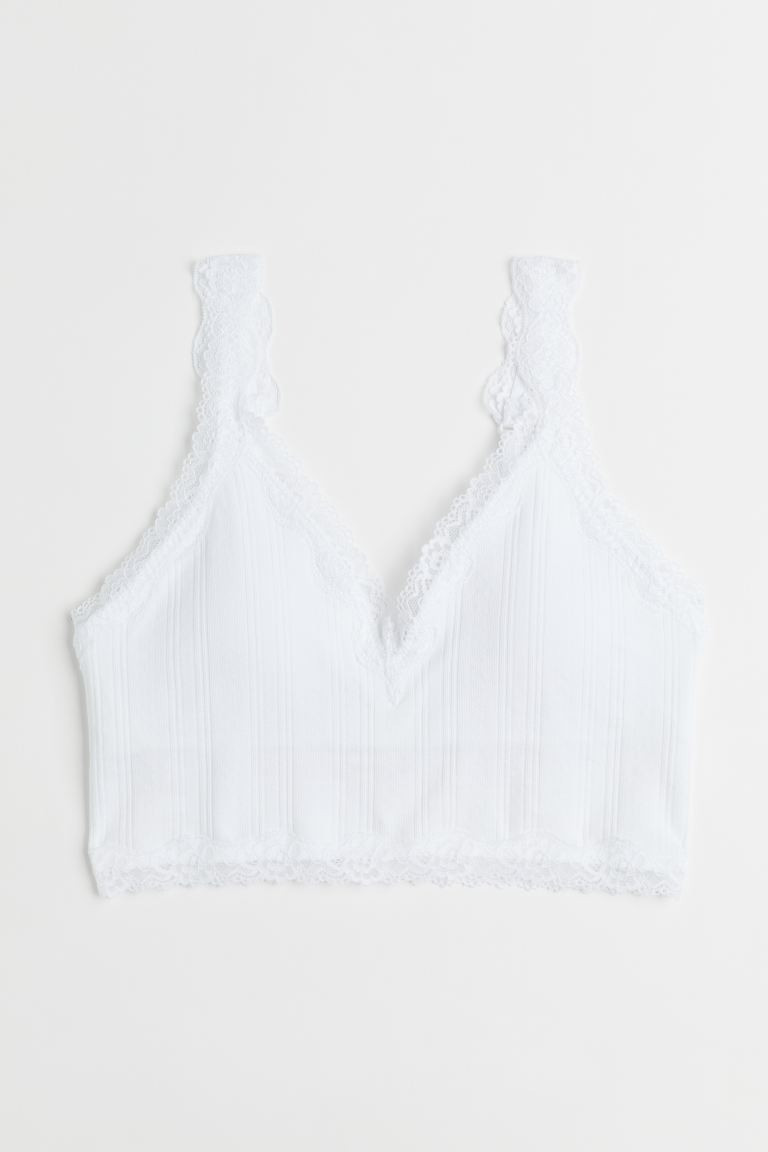 Seamless padded jersey bra | H&M (UK, MY, IN, SG, PH, TW, HK)