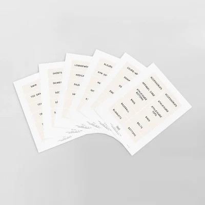 Closets & Mudroom Label Set One Size / Bone | NEAT Method