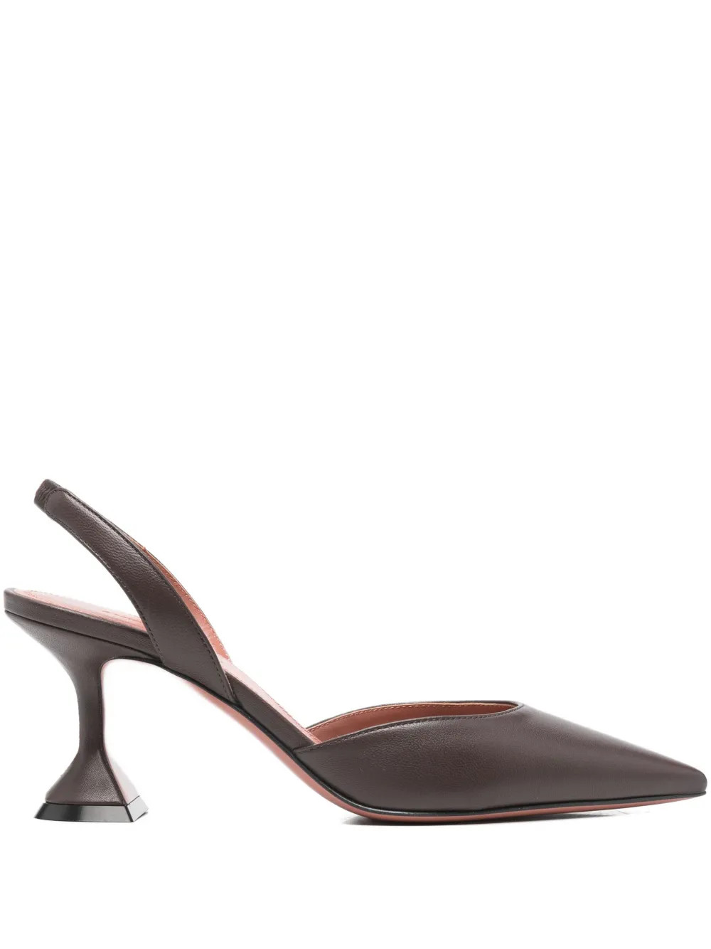Amina Muaddi 70mm Holli Pumps | Brown | FARFETCH | Farfetch Global