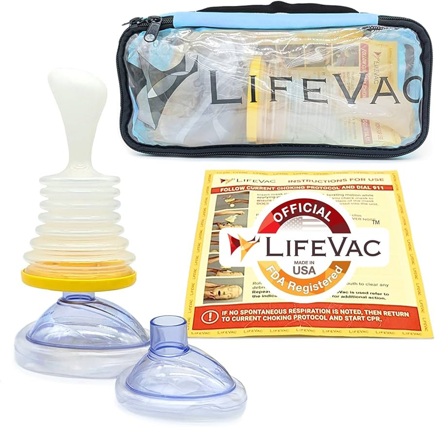 LifeVac Blue Travel Kit - Portable Suction Rescue Device, First Aid Kit for Kids and Adults, Port... | Amazon (US)
