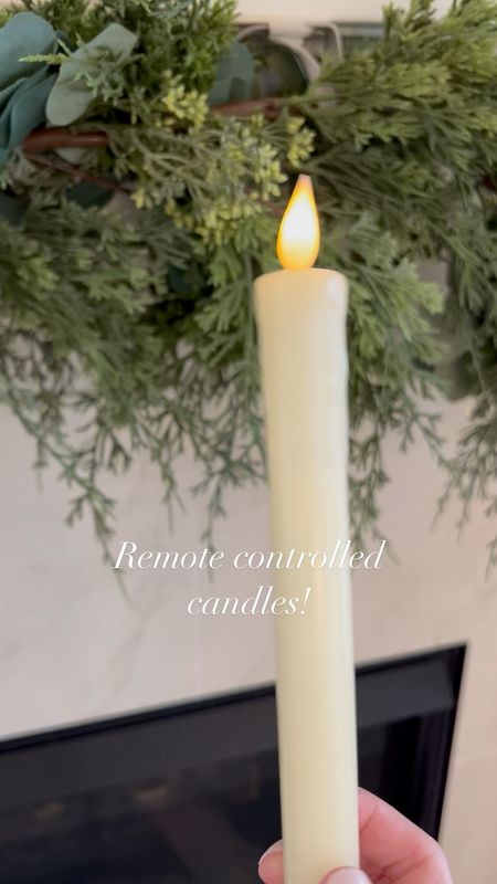 Remote controlled candles for Christmas tablescape #tablescape #candle #candles #flamelesscandle 

#LTKhome #LTKHoliday