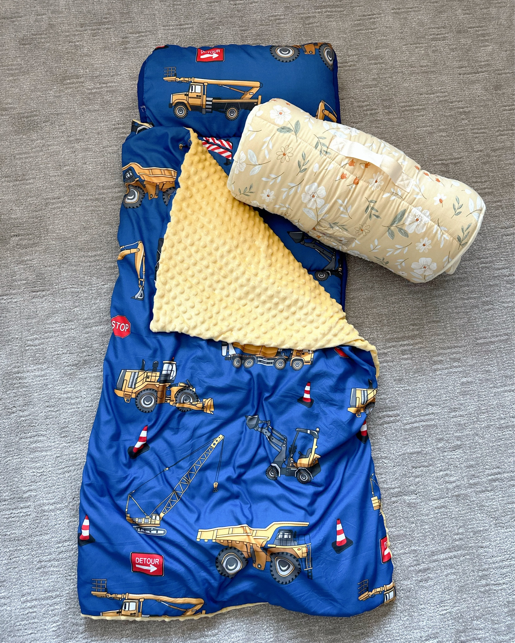 Picked up travel nap mats for the kids, and they're a game-changer! These mats roll up easily, secure with Velcro, and are super easy to wash. The removable pillow is a great feature, and the construction set is slightly longer, perfect for taller kids. 

Travel Nap Mats // Easy Pack //Washable Mats //Removable Pillow //Kids Travel Gear // Tall Kids Nap Mats  

#LTKItBag #LTKBacktoSchool #LTKFamily