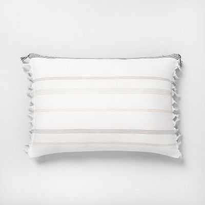 Knotted Fringe Stripes Throw Pillow - Hearth & Hand™ with Magnolia | Target
