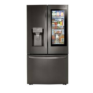 LG Electronics 23 cu. ft. InstaView French Door Smart Refrigerator, Dual and Craft Ice, PrintProof B | The Home Depot