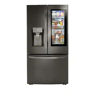 LG Electronics 23 cu. ft. InstaView French Door Smart Refrigerator, Dual and Craft Ice, PrintProof B | The Home Depot