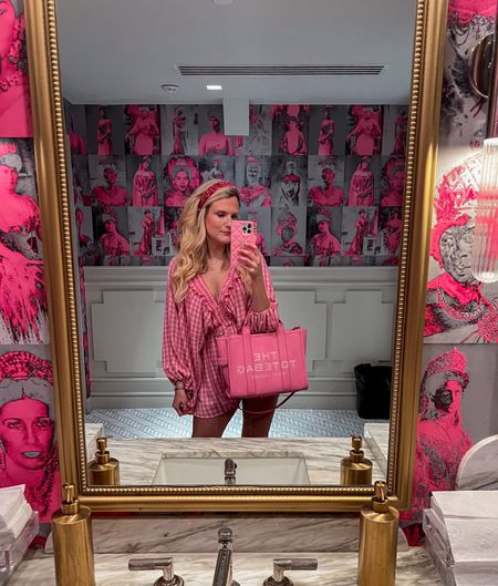 Pink gingham romper 
Pink tote bag
Summer outfit
Vacation outfit
Espadrilles on sale
Summer sandals on sale 
Pink outfit 

#LTKFindsUnder50 #LTKShoeCrush #LTKItBag