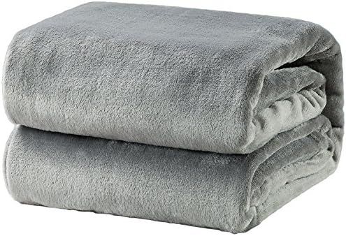 Bedsure Fleece Blanket Queen Size Grey Lightweight Super Soft Cozy Luxury Bed Blanket Microfiber | Amazon (US)