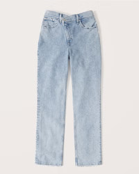 Women's Curve Love Ultra High Rise 90s Straight Jean | Women's Bottoms | Abercrombie.com | Abercrombie & Fitch (US)