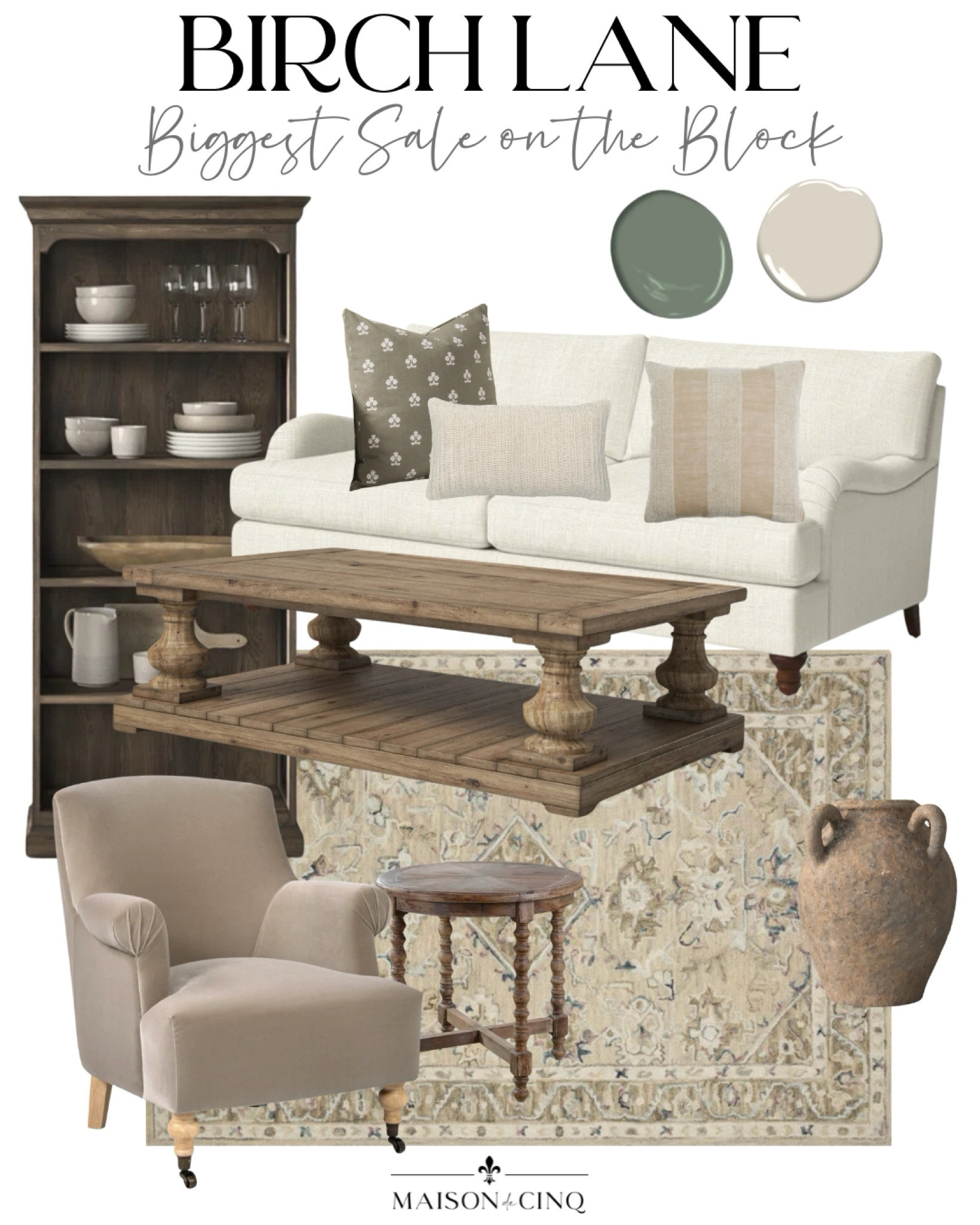 So many amazing finds for the living room! Shop now to get up to 70% off at the @birchlane Biggest Sale on the Block now through 10/7! 

#birchlanepartner #mybirchlane homedecor, living room, coffee table, sofa, area rug, chair, rustic vase 

#LTKSaleAlert #LTKHome
