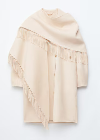 Fringed Shawl Wool Coat | & Other Stories UK