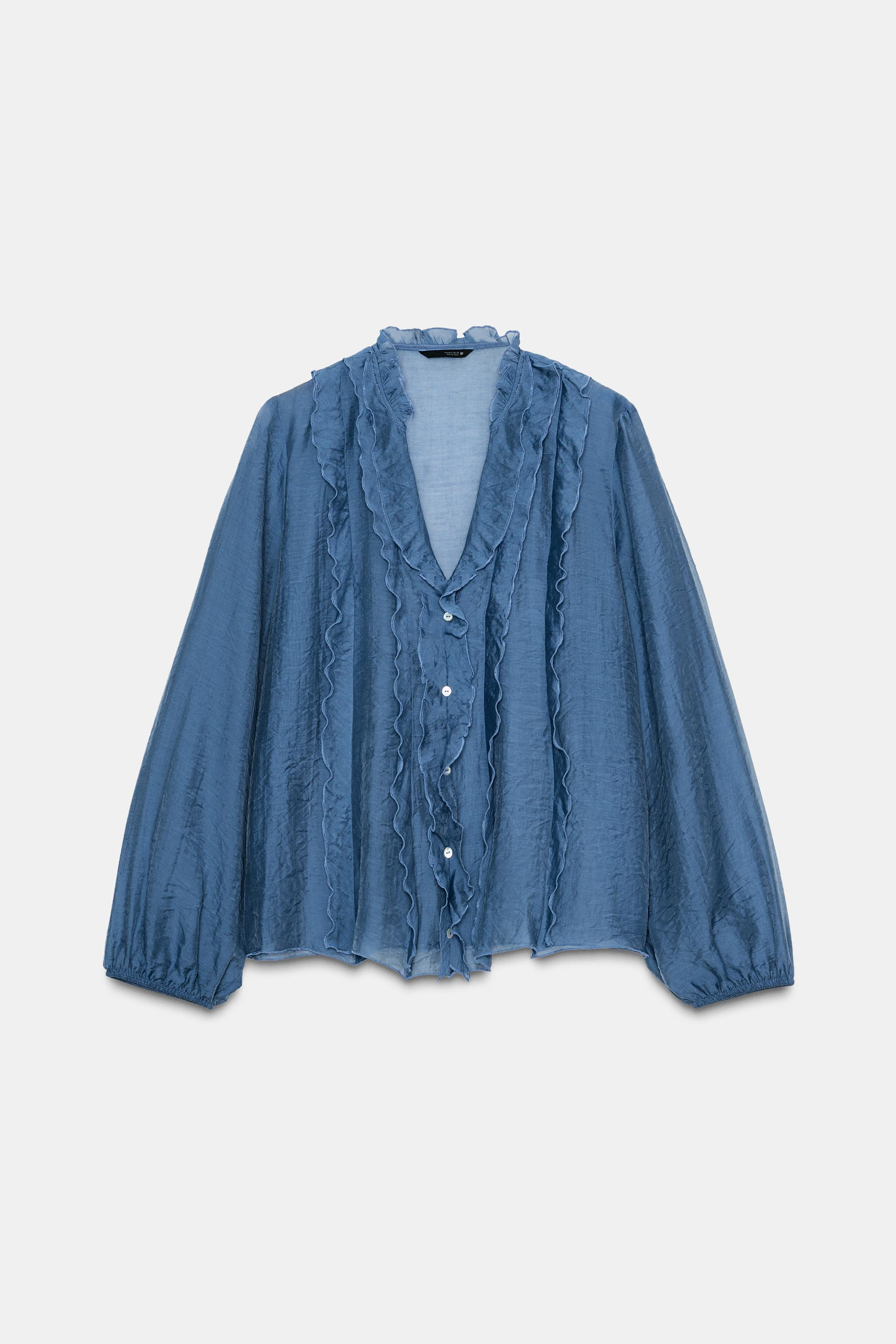 RUFFLED BLOUSE | Zara UK